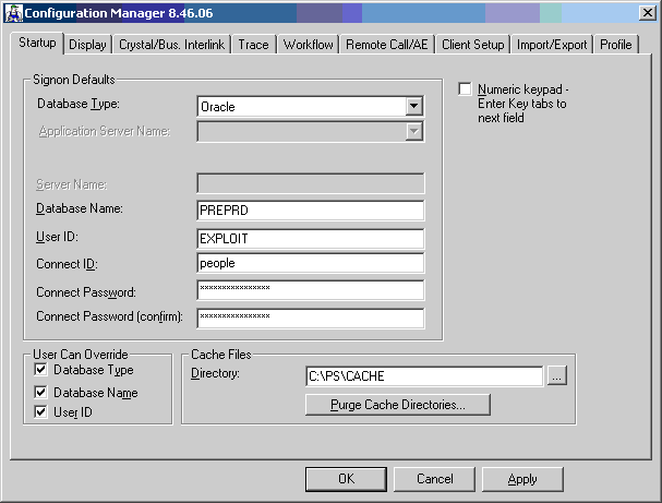 Configuration Manager pour la configuration des postes clients.